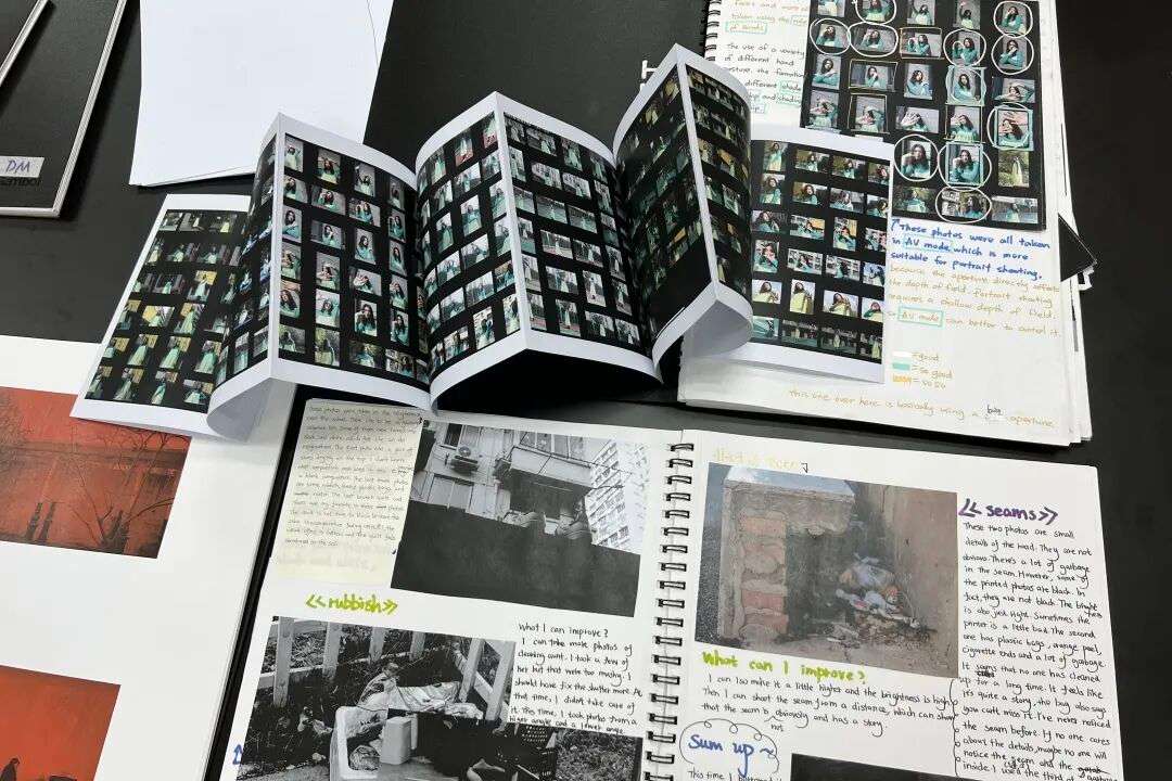 学生的数媒Sketchbook与研究页（其一），从观察到叙事的完整记录