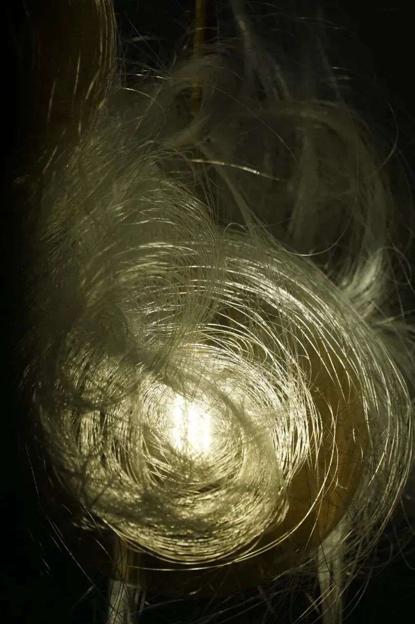 作品《闪烁的坛城》细节，时间与空间的痕迹