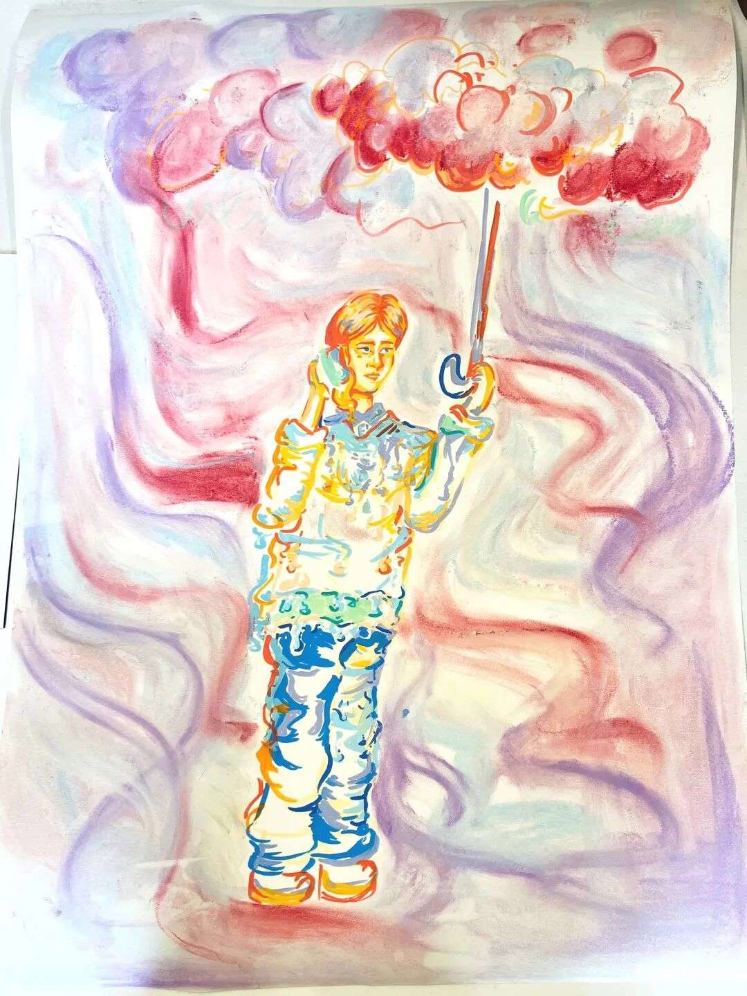 第九期纯艺术课堂学生作品二，艺术疗愈融入创作