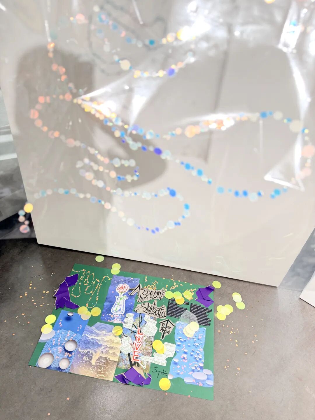 纯艺术课堂学生作品：《爱》主题装置与平面创作1（预备课程）