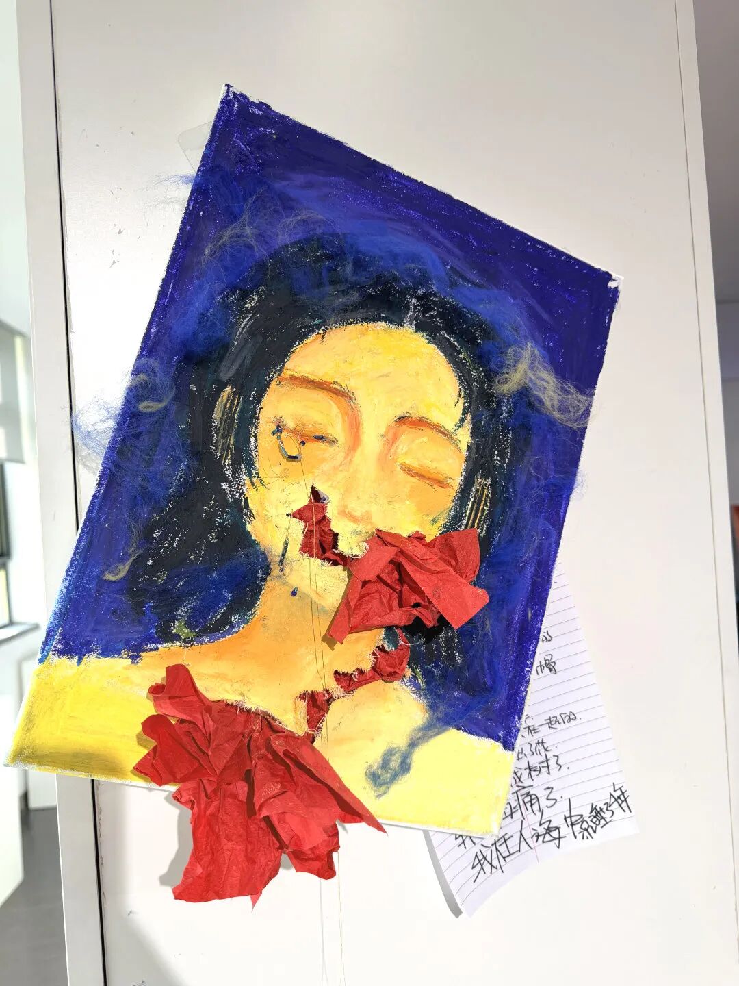 纯艺术课堂学生作品：《爱》主题装置与平面创作3